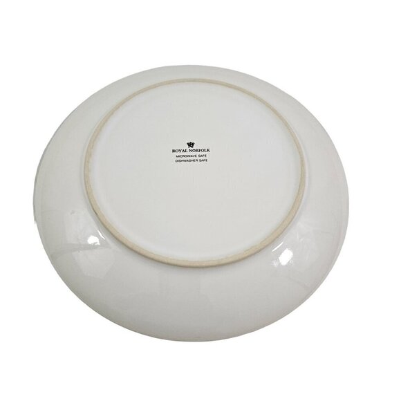 Royal Norfolk Hydrangeas Butterflies 8” Ceramic Salad Luncheon Plates – Set of 3 - Picture 7 of 13